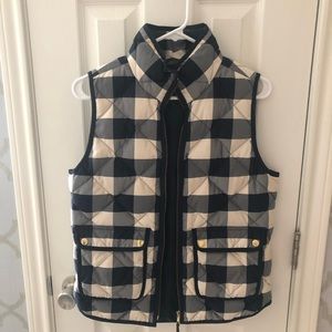 Plaid J Crew vest